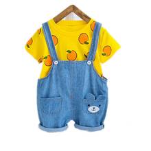 Summer Baby Boys Girls Clothes Children Cotton Cartoon Printed T Shirts Shorts 2Pcs/sets Outfit Kids Fashion Toddler Tracksuits 2024 - buy cheap