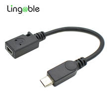 Lingable Micro USB 2,0 macho a Mini 5Pin USB OTG Cable de extensión convertidor Cord12CM conector mini-usb micro-usb 2024 - compra barato