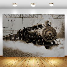 MOCSICKA Vintage Train Adult Birthday Art Photography Background Newborn Baby Kids Photography Backdrops For Photo Studio 2024 - buy cheap
