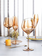 Utensílios para bebidas de bar, 2 peças, vidro âmbar, vinho tinto, luxo, champanhe, coupes 2024 - compre barato