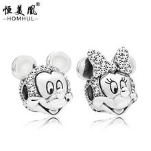 3pcs Disney Mickey mouse Bracelet Necklace Anime Accessories doll DIY Handmade Jewelry girl gift 2024 - buy cheap