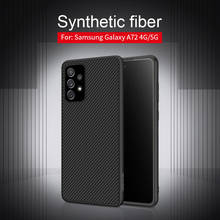 Чехол для Samsung Galaxy A72 4G / 5G Nillkin синтетического волокна углеродного волокна PP пластиковый чехол-накладка для Samsung A72 чехол 2024 - купить недорого