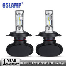 Oslamp H4 Hi lo Car LED Headlight Bulbs H7 H11 9005 9006 50W 8000LM 6500K CSP Led Auto Headlamp LED Lamp Lighting Bulb 12v 24v 2024 - buy cheap