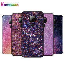 Gold Pink Glitter Print For Huawei Y9A Y8P 2020 Y8S Y7A Y9 Y7P Y5P Y9 Y7 Y6 Y5 Prime Pro 2019 2018 2017 Black Phone Case 2024 - купить недорого