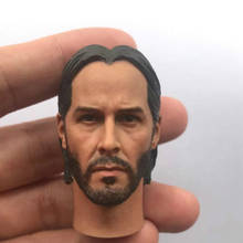 Keanu Reeves Head Sculpt 1/6 масштаб быстрая погоня Kill God 2,0 модель головы для 12in Мужская игровая фигурка военного игрушка 2024 - купить недорого