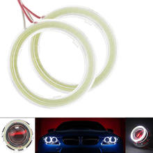 2PCS Car Super Bright Red White Halo Rings COB LED Angel Eyes  Daytime Running Lights Fog Lights Work Lamps Bulb 2024 - buy cheap