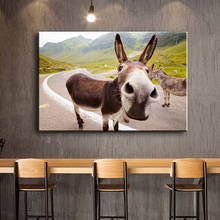 Animal Art Mule Donkey Landscape Canvas Painting Wall Art Posters Prints Wall Pictures for Living Room Home Wall Cuadros Decor 2024 - buy cheap