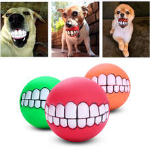 creative Pet Dog Ball Teeth Funny Toy Chew Squeaker Squeaky Sound outdoor Play Toy dog toys for small dogs dog toys squeaking 2024 - buy cheap