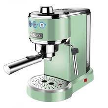 Máquina de café italiana, máquina de café expresso tipo consumo e comercial retrô para fazer espuma em vapor de leite e vaporizador de café 2024 - compre barato