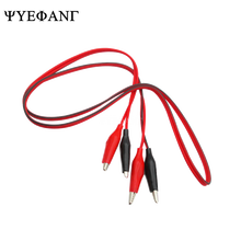 1 pairs Alligator Clips electric DIY Test Leads Double-ended Crocodile Test Clips red black Electrical Roach Jumper Wire 2024 - compre barato
