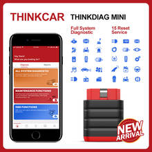 Thinkcar thinkdiag mini obd2 scanner automotivo obd 2 sistema completo do carro ferramenta de diagnóstico do automóvel 15 funções de redefinição pk ap200 2024 - compre barato