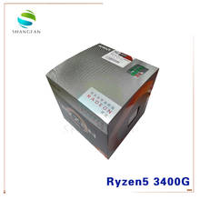 Новый четырехъядерный процессор AMD Ryzen 5 3400G R5 3400G 3,7 ГГц YD3400C5M4MFH YD340GC5M4FI разъем AM4 с вентилятором 2024 - купить недорого