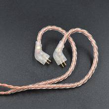 KZ-Cable de auriculares con Pin B/C chapado en oro, 0,75mm, para KZ-ZST/ES4 KZ-ZSN, con micrófono 2024 - compra barato