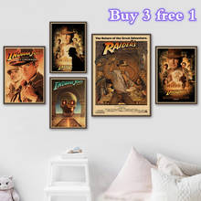 Raiders of the Lost Ark adventure Treasure Hunt, decoración para el hogar, póster de película Kraft, pegatinas de pared con núcleo de dibujo 2024 - compra barato