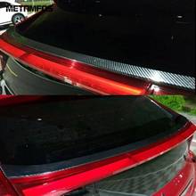 Cubierta protectora de fibra de carbono para maletero de Mitsubishi, accesorio embellecedor de alerón trasero para ventana trasera de coche, para Modelo Eclipse Cross 2017-2019 2020 2024 - compra barato