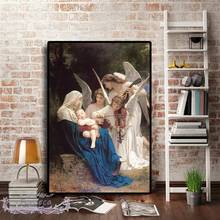 Classicism Song of The Angel retrato, pintura al óleo famosa, impresión en lienzo, arte de pared, póster, imagen Modular para decoración de sala de estar 2024 - compra barato