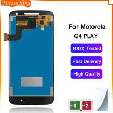 Pantalla LCD para Motorola MOTO G4 Play XT1603 XT1601 XT1604 XT1602, piezas de repuesto de marco de Digitalizador de pantalla táctil 2024 - compra barato