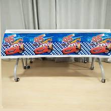 108cm*180cm KIDS Lightning Mcqueen 95 Cars Party Supplies Tablecloth Favor Boy Party Festival Decoration Birthday Party 2024 - buy cheap