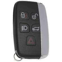 Чехол для автомобильного ключа WhatsKey, 5 кнопок, чехол-накладка для JAGUAR XE XF, Range Rover, Land Rover Discovery 4 2024 - купить недорого