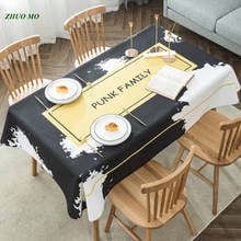 ZHUO MO Linen Cotton waterproof Tablecloth for home decoration Washable Coffee Dinner Table Cloth for Wedding Banquet 2024 - buy cheap