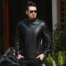 Plus Size 8xl 7xl Autumn And Winter Slim Motorcycle Genuine Leather Coats Men's Casual Coat Mens Genuine Leather Jacket Fashion 2024 - buy cheap