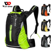 WEST BIKING-Mochila deportiva plegable para hombre y mujer, bolso de viaje para bicicleta de montaña, bolsa trasera para ciclismo de agua, 16l 2024 - compra barato