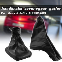 Car Gear Shift Knob Gaiter Boot Cover PU Leather Parking Handbrake Grips Covers For Opel Astra G Zafira A 1998-2004 2024 - buy cheap
