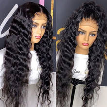 Royal Hair Deep Curly Wave Wigs Front Wigs 180 Density Lace Front Human Hair Wigs 4x4 Indian Deep Wave Lace Closure Frontal Wig 2024 - buy cheap