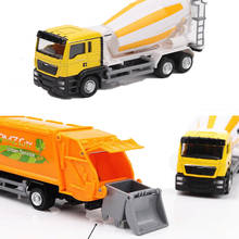 1:6 инженерный автомобиль игрушка сплав Xar лабораторная модель грузовик мусоровоз инерционная скользящая детская звуковая и легкая игрушка автомобиль подарок 2024 - купить недорого
