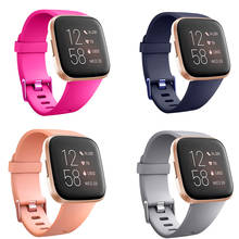 Honecumi pulseira de relógio inteligente, pulseira de substituição respirável com furos para fitbit versa/versa 2 2024 - compre barato