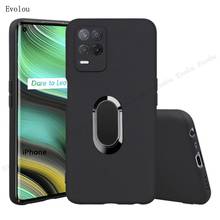 Funda con soporte de anillo magnético para móvil, carcasa de TPU suave mate para Realme 8 Pro, OPPO Realme C21 GT Reno 5F 5Z F19 Find X3 Pro 2024 - compra barato