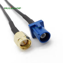 ALLiSHOP-cable macho SMA a conector Fakra C macho RG174, Cable de 10cm/15/20/30/50cm/1m, conector SMA a cable Fraka C RG174 2024 - compra barato