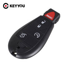 KEYYOU-funda para mando a distancia sin llave, 5, 4 + 1, 4 botones, para Dodge, Chrysler, Jeep, Grand Cherokee 2024 - compra barato
