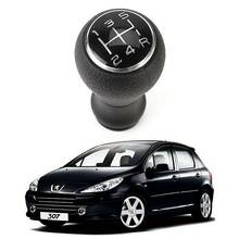 Car Gear Shifter Knob Leather Stick Car Gear Shifter Manual 5 Speed Shift Lever For Peugeot 106 206 306 406 107 207 307 2024 - buy cheap