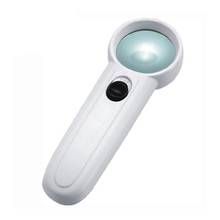 15X Handheld Magnifier Illuminated High Magnification Glass 2 LED Lights Portable Pocket Upgraded for Seniors Reading Stamp Map 2024 - buy cheap