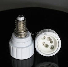 Soquete adaptador de lâmpada led e14 para gu10, 100 unidades, conversor de lâmpada, com rastreamento no. 2024 - compre barato