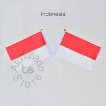 Indonesia flag Banner  14*21cm hand waving National flag Home Decoration flag banner 2024 - buy cheap