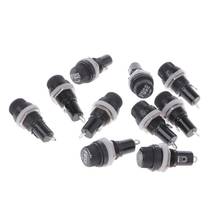 10 Pcs AC 250V 13A Electrical Panel Mounted 5x20mm Fuse Holder For Radio Auto Stereo 2024 - buy cheap