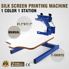 Happybuy Screen Printing Machine Press 1 Color 1 Station Silk Screen Printing Machine Adjustable Double Spring Devices 1 color 2024 - buy cheap