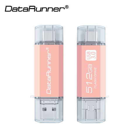 DataRunner 3 in 1 High Speed OTG USB Flash Drive TYPE C Pen Drive 512GB 256GB 128GB 64GB 32GB Pendrive USB 3.0 Memory Stick 2022 - buy cheap