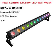Outdoor Bar Light 12X15W RGBWA-UV LED Wall Wash Light 6/11/41/77 Channels DMX512 LED Bar Wash Stage Light Music Dj Disco Lights 2024 - buy cheap