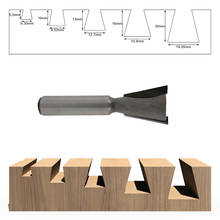 Shank Dovetail Joint Router Bits Set Dovetail Shank kit Woodworking Engraving Bit Milling Cutter for Wood 6.35mm 2024 - buy cheap