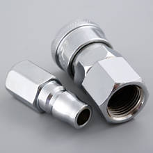 2Pcs 1/4" BSP Female Thread  Pneumatic Fittings Euro Air Line Hose Compressor Connector Quick Release Coupler Connector Fittings 2024 - buy cheap
