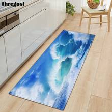 Thregost Modern Entrance Doormat Kitchen Mats Home Bedroom Hallway Floor Rugs 3D Print Flannel Carpet Bathroom Non-slip Mat 2024 - buy cheap