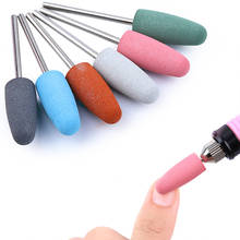 Milling Cutter For Manicure Nail Drill Bits Pedicure For Nail Art Silicone Grinding Mill Manicure Cutters 6 pack Accessories 2024 - buy cheap