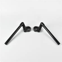 Motorcycle Clip-on 22mm Cafe Racer Handlebar fits 37mm Fork Clip On Adjustable Bars  6061 Forged Aluminum Alloy Black Silver 2024 - buy cheap