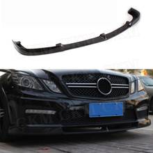 E Class Carbon Fiber Front Bumper Lip Spoiler For Benz W212 E260 E300 E400 E63 AMG 2010-2013 V Style FRP Head Chin Shovel 2024 - buy cheap