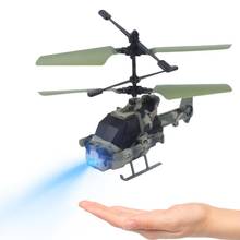 Mini RC Drone Helicopter Infrared Induction Aircraft With Led Light  Funny Suspension Electric Flying Toy Gift Toys for children 2024 - buy cheap