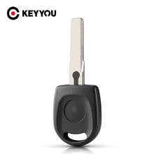 KEYYOU-carcasa de llave del coche con Chip, 30 Uds., Volkswagen Passat B5 para VW Golf Beetle, transpondedor, hoja HU66 2024 - compra barato