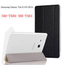 Tablet case for Samsung Galaxy Tab E 9.6 2015 case SM-T560 SM-T561 T560 leather flip cover stand case protective shell 2024 - buy cheap